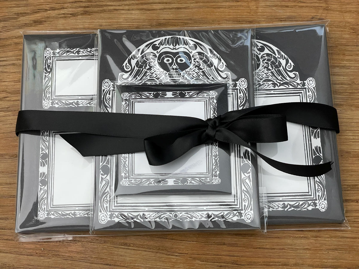 Gravestone Notepad Gift Set, Halloween Wedding, Creepmas