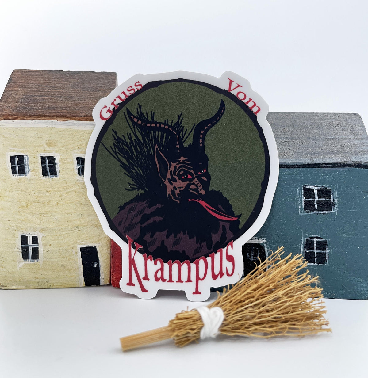 Gruss Vom Krampus Holiday Waterproof Vinyl Sticker Decal