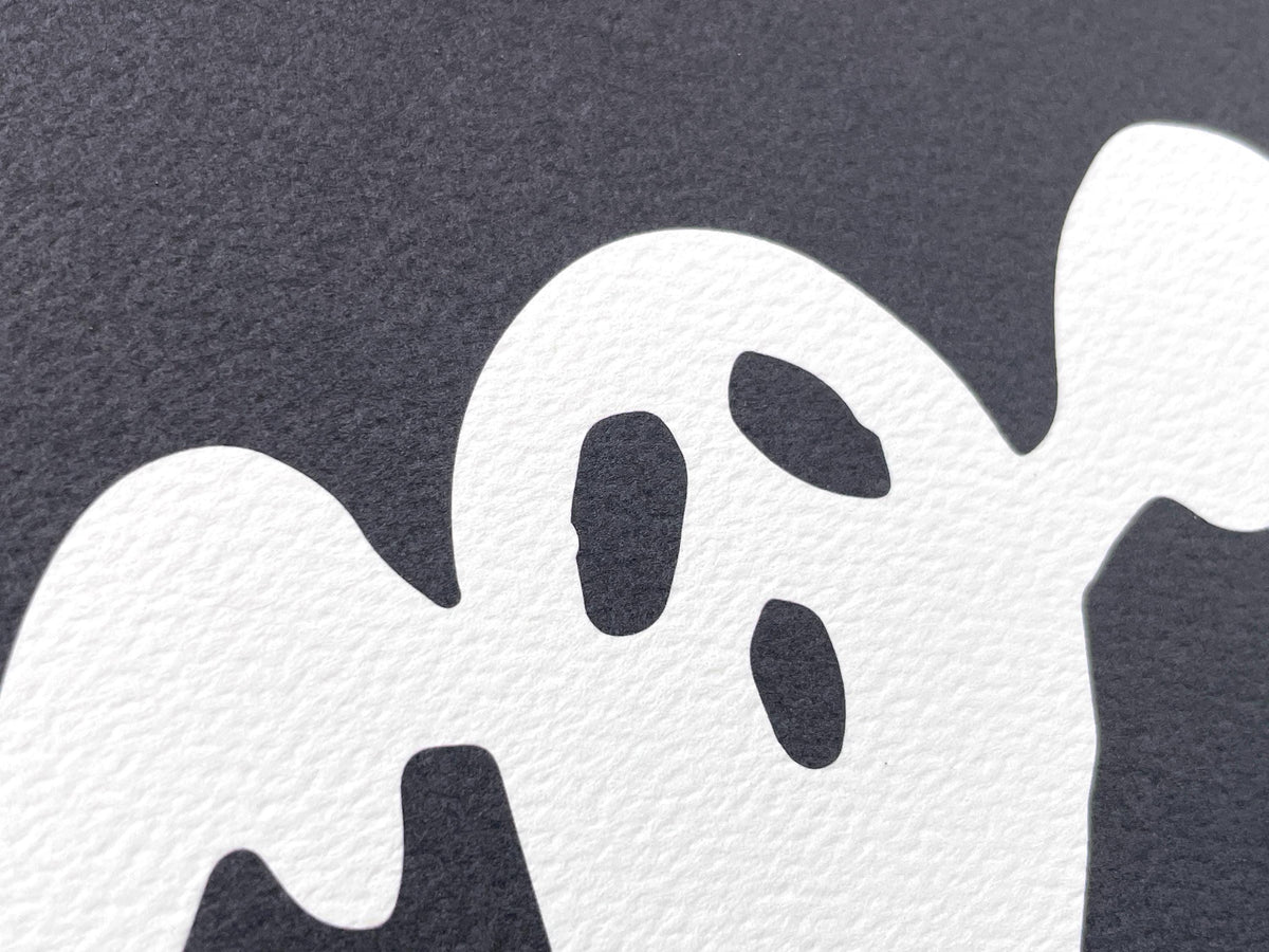 Classic Ghost Halloween Print, Spooky Season Wall Decor