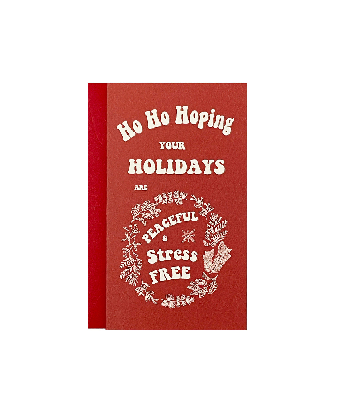 Peaceful Holiday Mini Card with Gold Envelope Sticker
