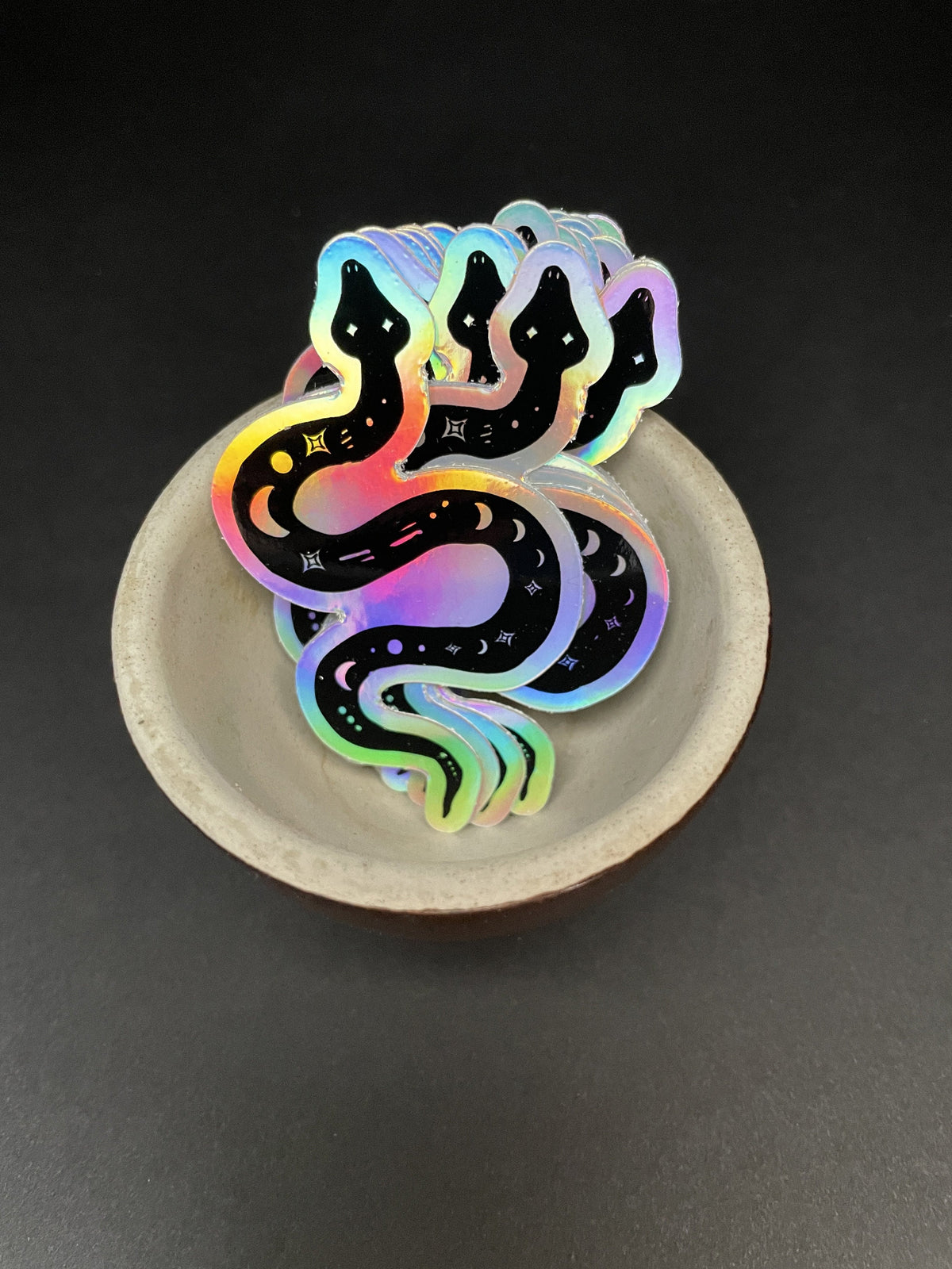 Holographic Snake Halloween Sticker, Spooky Season, Witchy Mystical Sticker Waterproof Decal