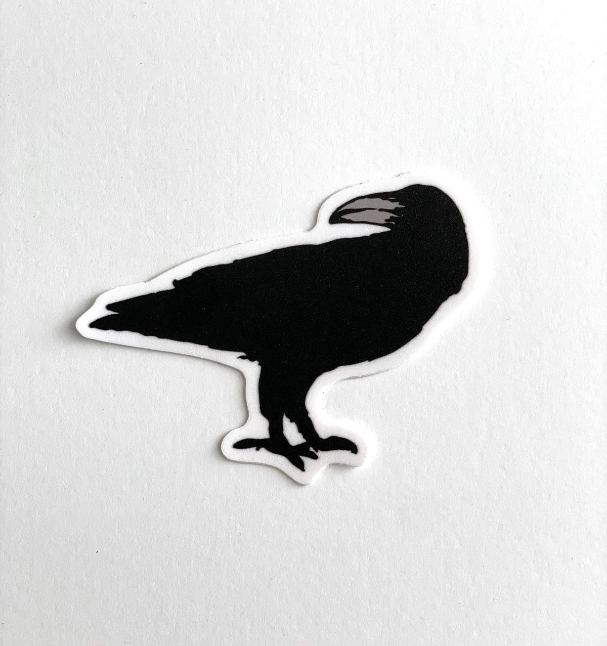Gothic Raven Sticker: Waterproof Matte Vinyl, Halloween Decor
