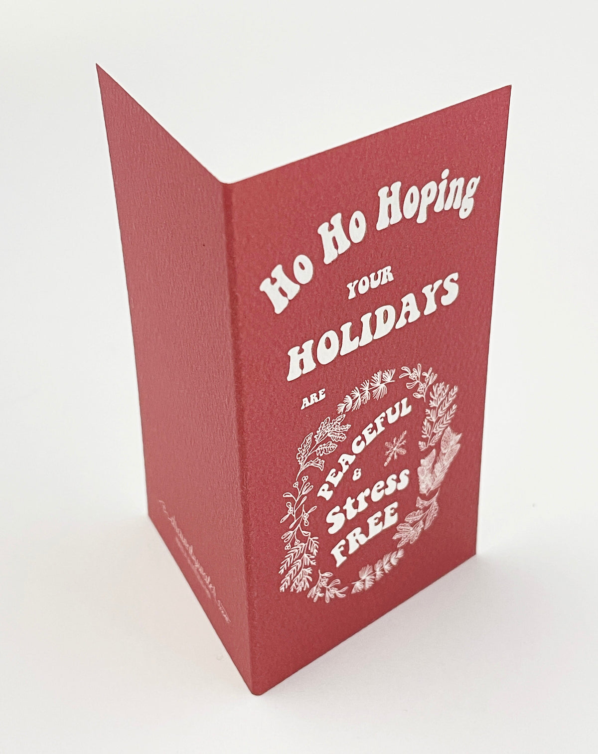 Peaceful Holiday Mini Card with Gold Envelope Sticker