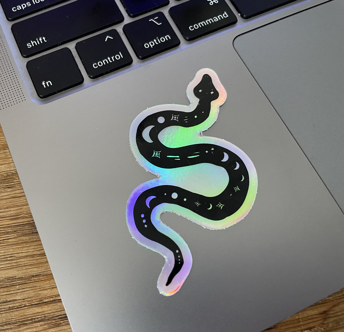 Holographic Snake Halloween Sticker, Spooky Season, Witchy Mystical Sticker Waterproof Decal
