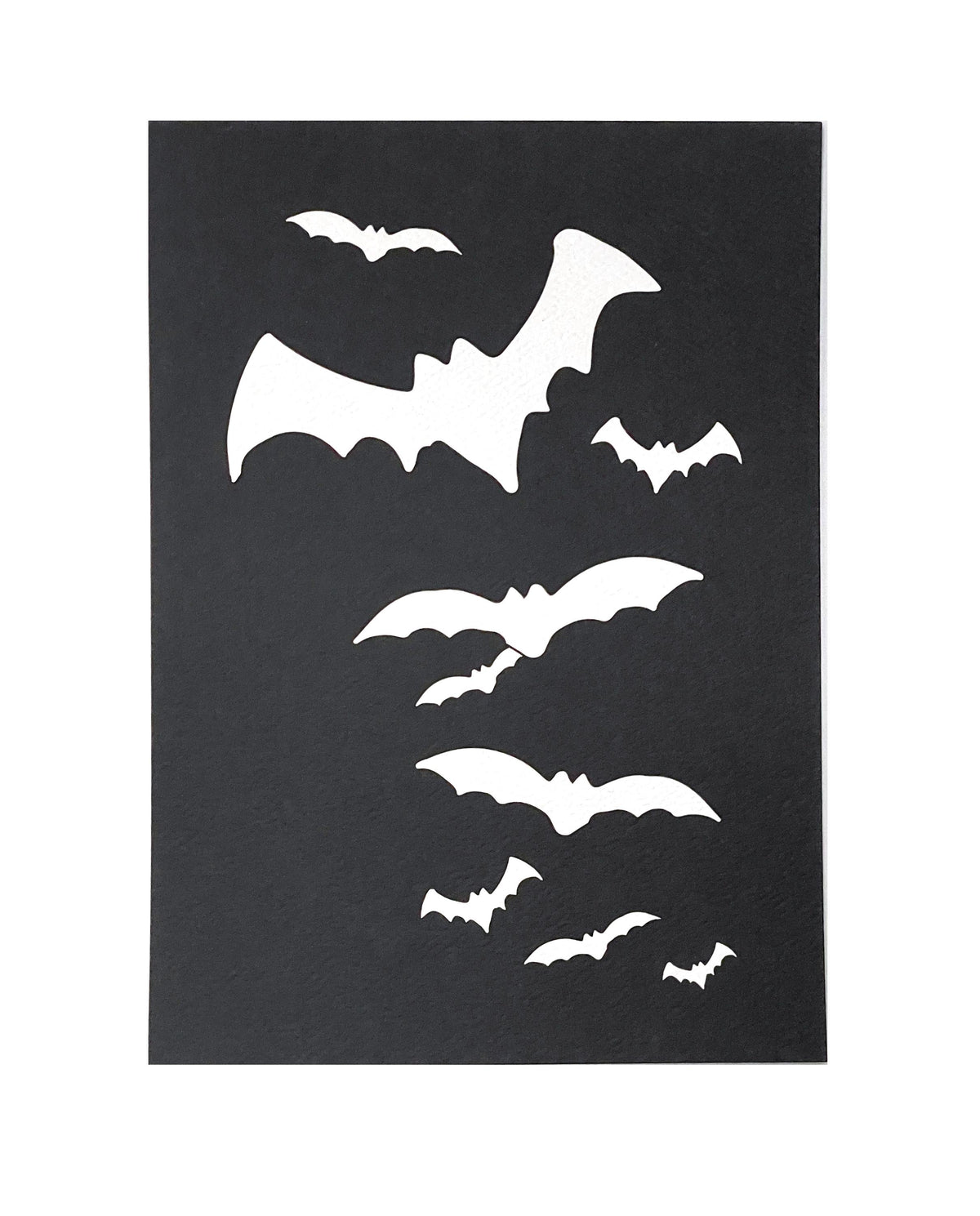 Classic Flying Bats Halloween Print, Spooky Season Wall Decor